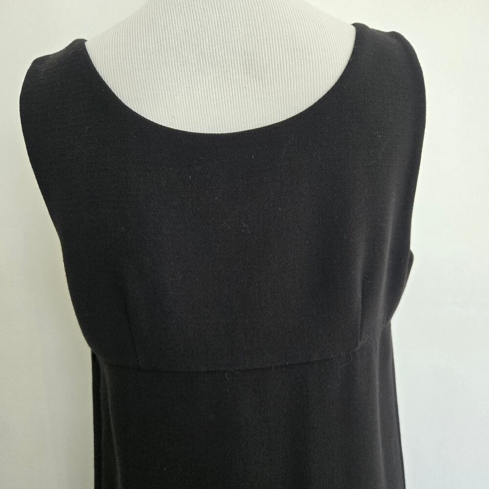 Juicy Couture Women Babydoll Twee Shift Dress Mod Preppy A-Line Black Buttons 8 - Picture 8 of 11